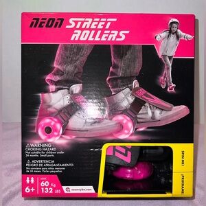 Neon Street Rollers with Pink Wheels
